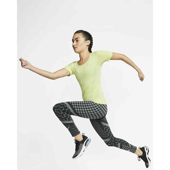 Nike  BV3913 367 Women's Sz M Infinite Seamless Mesh Running Shirt Short Sleeve - Picture 3 of 8